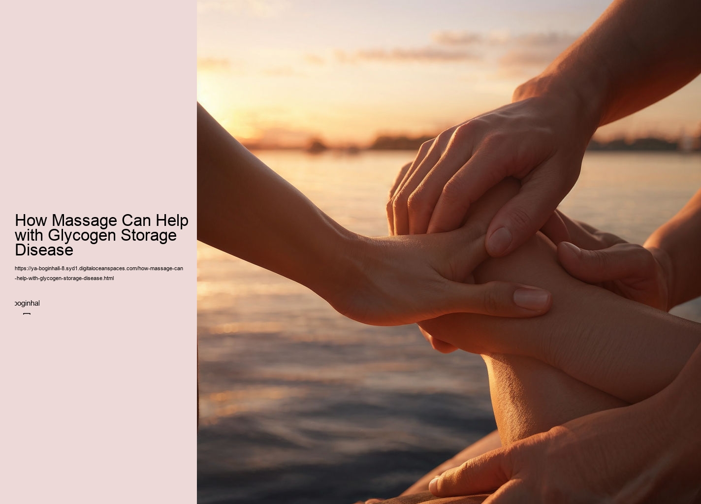 How Massage Can Help with Glycogen Storage Disease