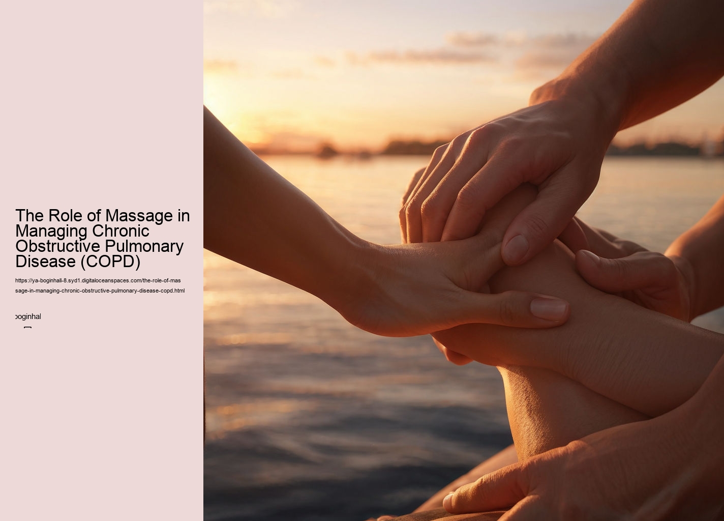 The Role of Massage in Managing Chronic Obstructive Pulmonary Disease (COPD)