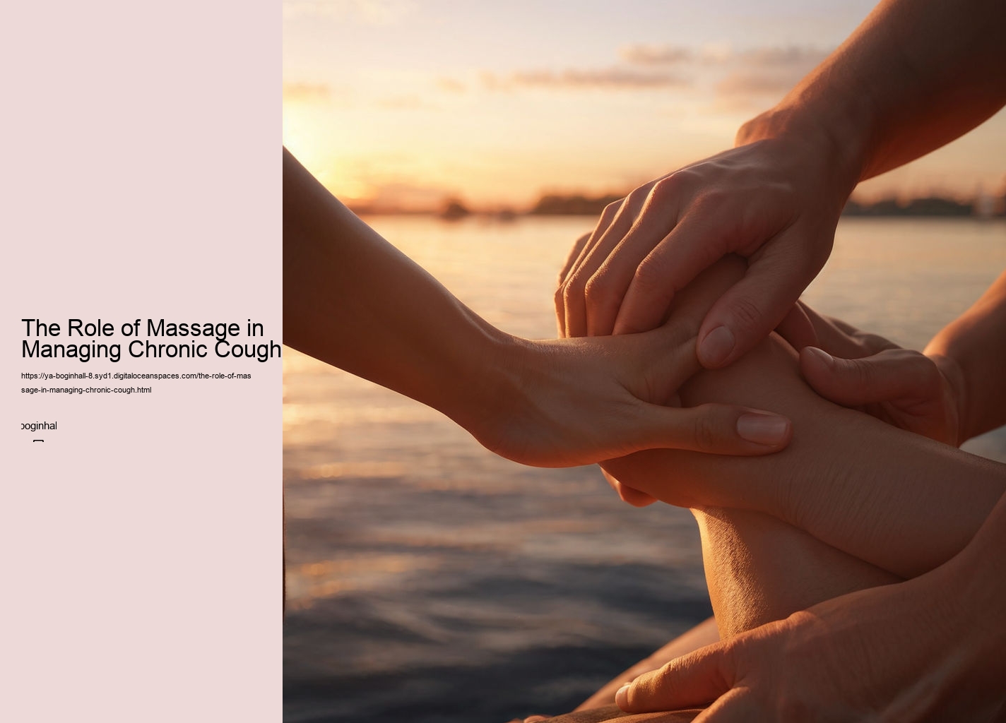 The Role of Massage in Managing Chronic Cough